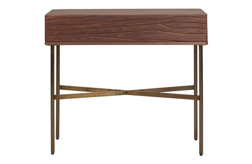 Walnut wood console table discount