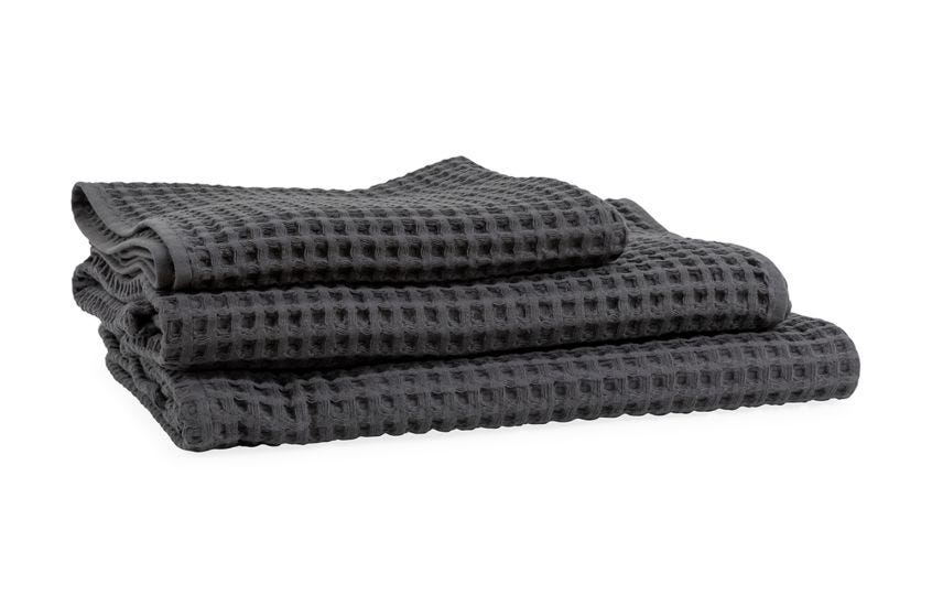 Waffle Towel Charcoal