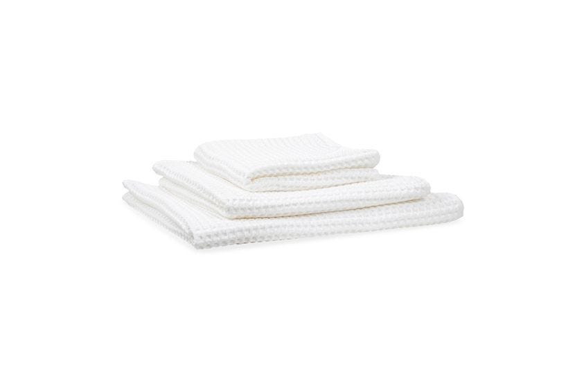 White waffle hand towels 2025