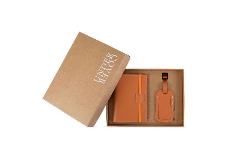 Luggage and passport set store
