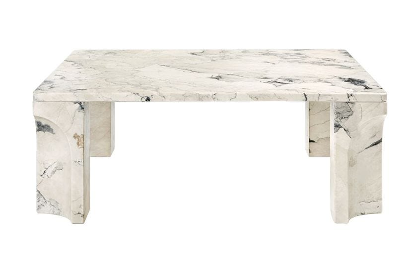 Heals marble top coffee table