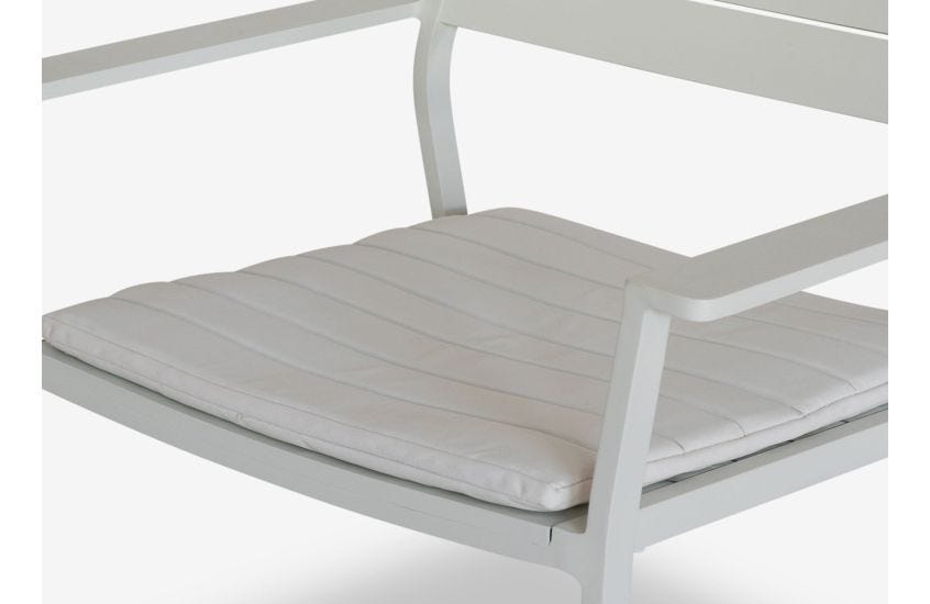White outdoor shop chair cushion