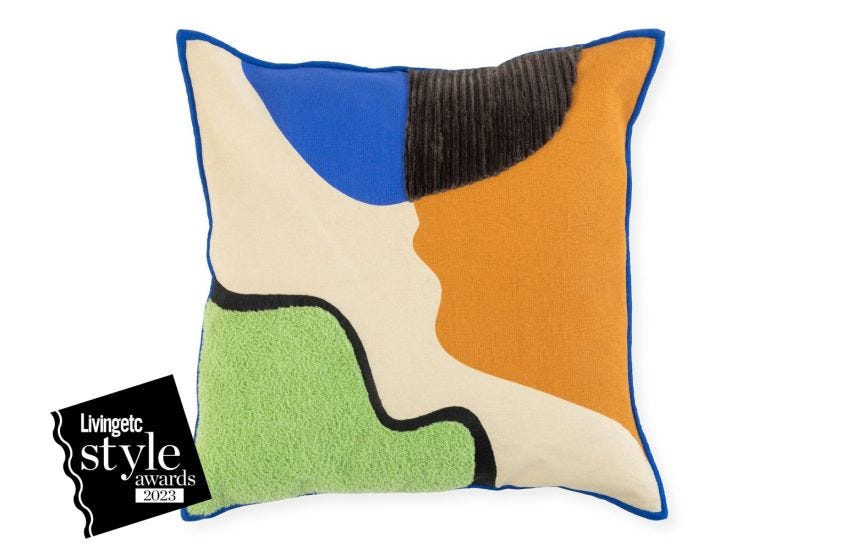 Heal s LF Markey Cushion Green Multi HEAL S UK