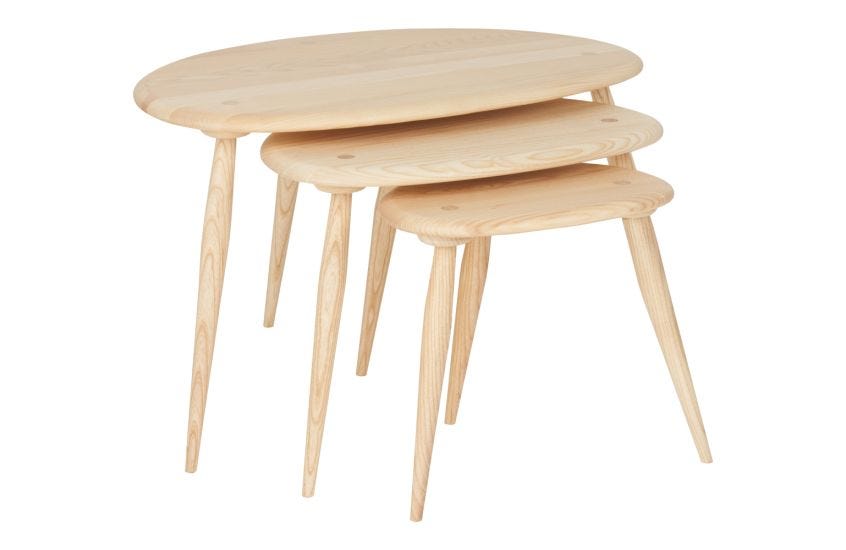 Ercol pebble coffee table sale