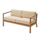 Virkelyst 2 Seater Sofa in Yellow Stripe.