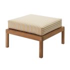the Virkelyst Pouf in Golden Yellow Stripe.