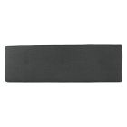 Brunel Bench Cushion Smoke Grey Fabric