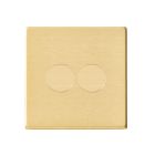 Double LED Dimmer Switch Satin Brass