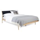 Fawn Bed in Oak and Black Cotton Webbing