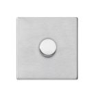 Single LED Dimmer Switch Satin Stainless Steel