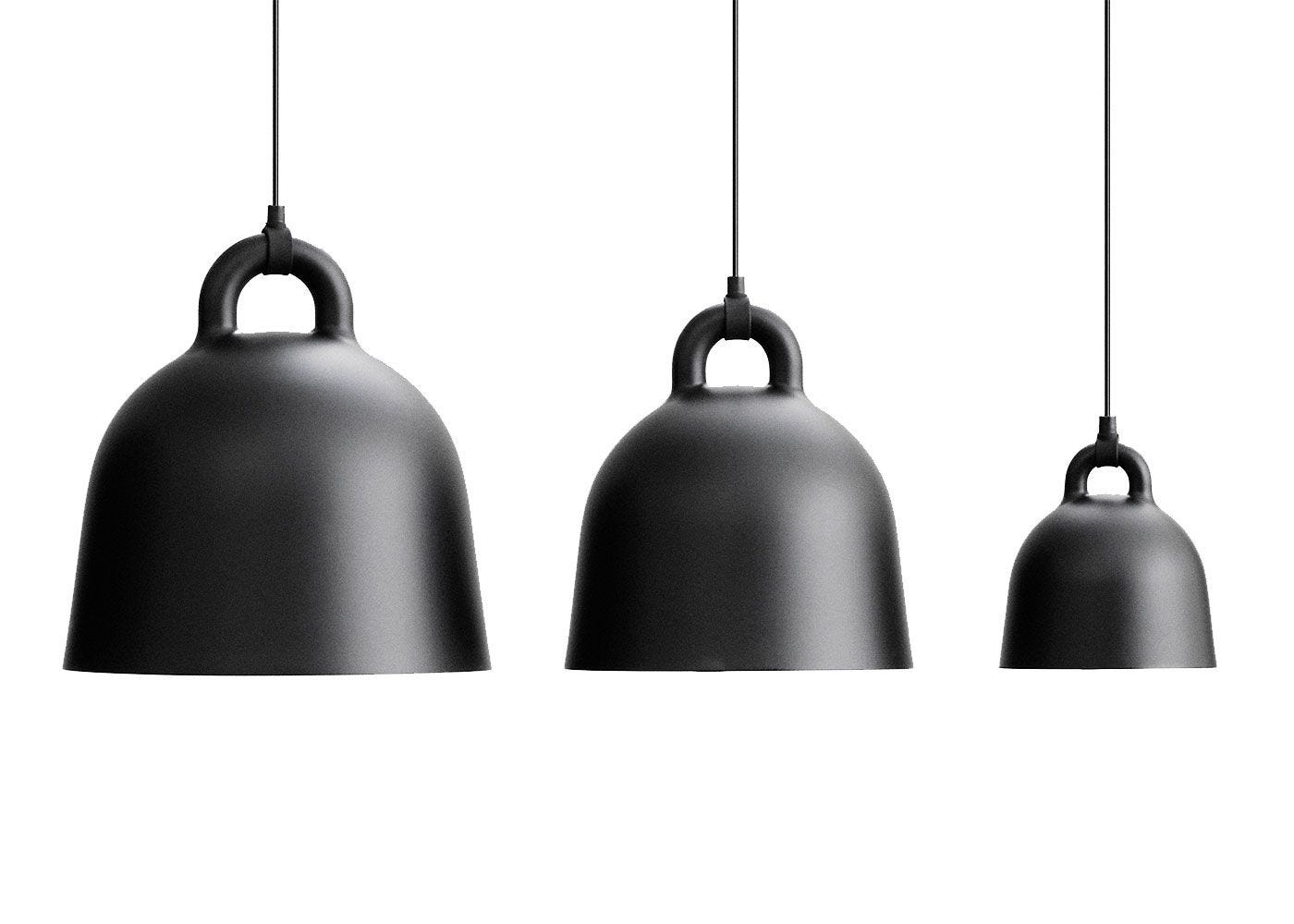 Black hot sale bell pendant
