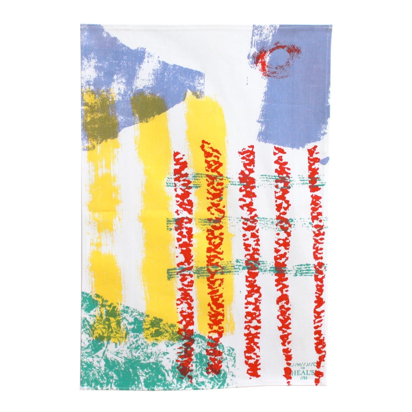 K M J C Stripes Tea Towel