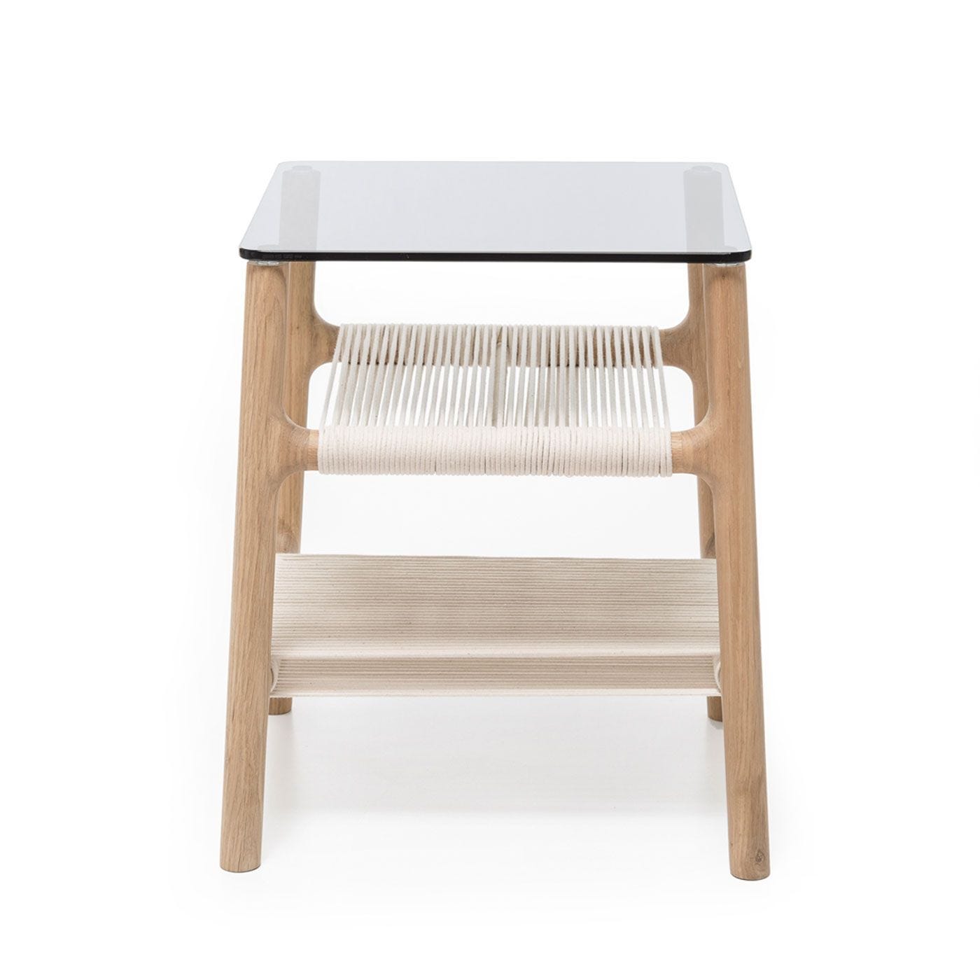 Fawn Side Table Oak Grey Glass HEAL S HEAL S UK