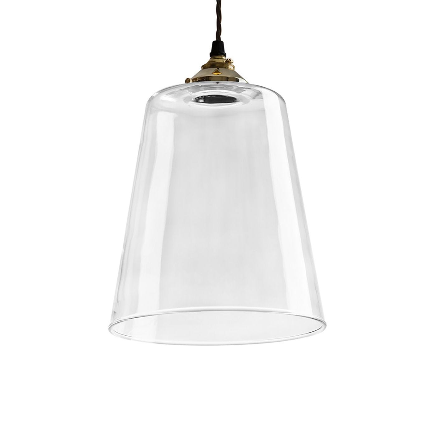 Old School Electric Glass Tapered Pendant HEAL S HEAL S UK