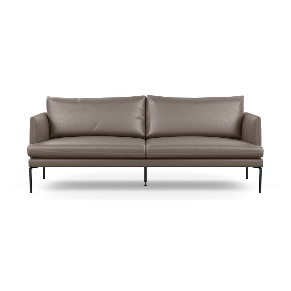 Heals leather clearance sofa