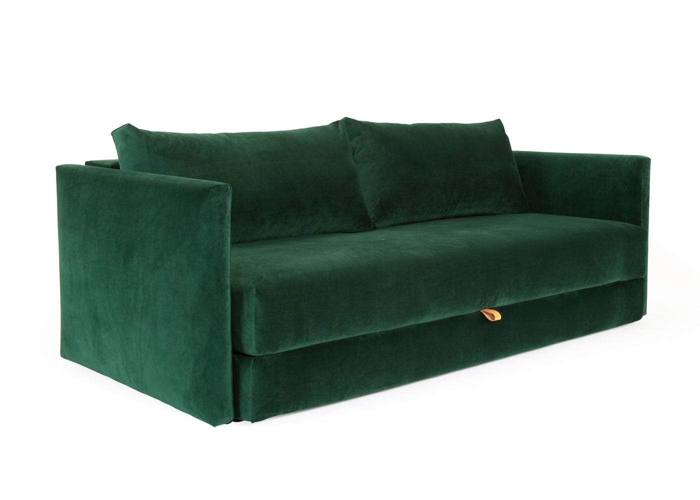 Oswald Sofa Bed Velvet Forest Green