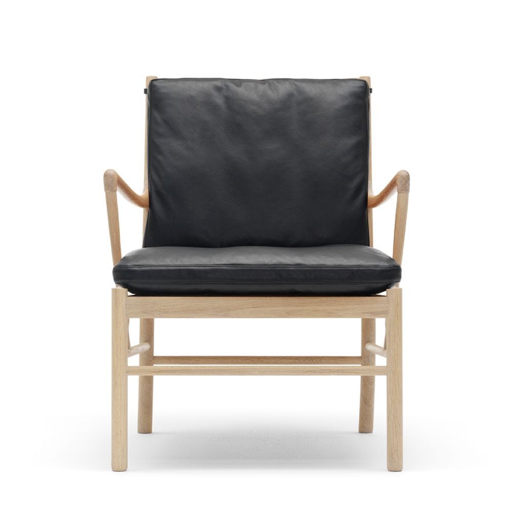 Heals leather store armchair