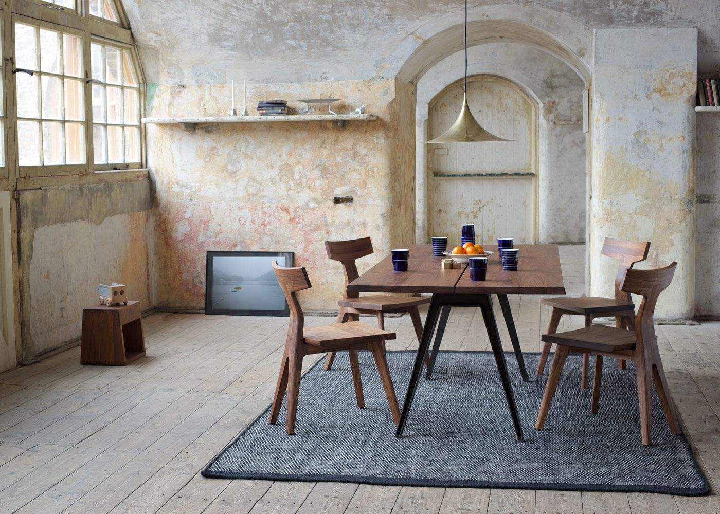 Glenrose solid top wood dining table
