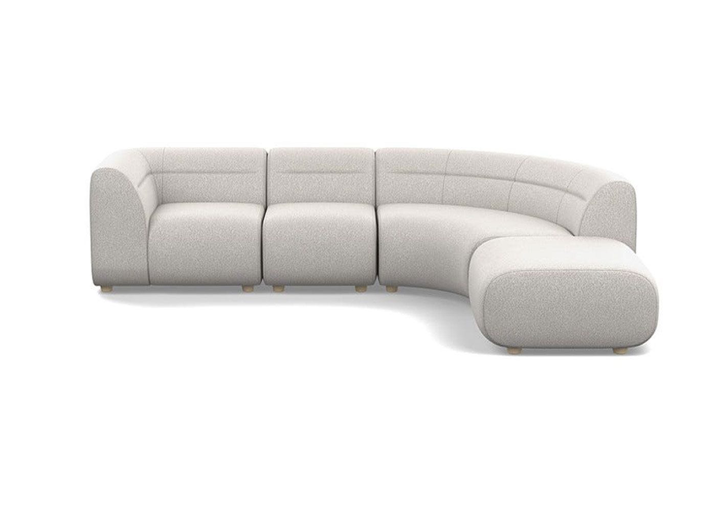 Lilli Right Hand Curved Corner Sofa