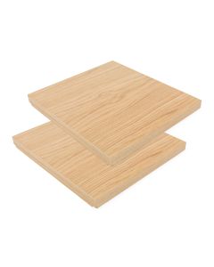 Tower Pair of Small Shelves Oak