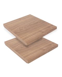Tower Pair of Small Shelves Walnut