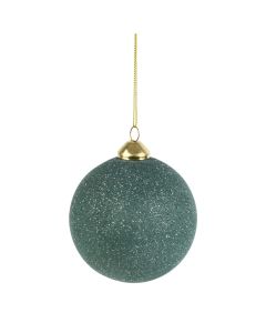 Glitter Jade Bauble Decoration Large 8cm