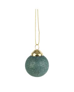 Glitter Jade Bauble Decoration Small 4cm