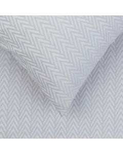 Herringbone Grey Standard Pillowcase