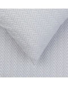 Herringbone Grey Duvet Cover Single