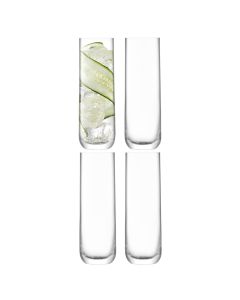 Borough Highball Glass 420ml Clear x4