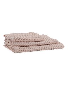 Putty Pink Waffle Bath Sheet 100 x 160cm