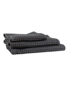 Charcoal Waffle Bath Sheet 100 x 160cm