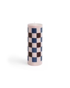 Column Candle Light Pink/Bordeaux Large