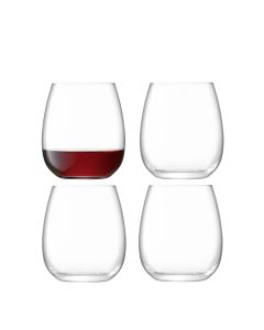 Borough Stemless Wine Glasses Set of 4