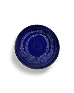 Ottolenghi Feast Dots Serving Plate Blue and White Medium