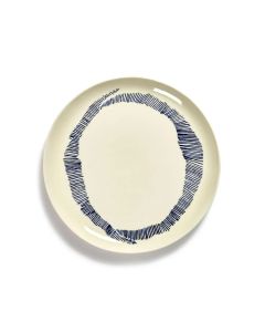 Ottolenghi Feast Swirl Plate White and Blue Large Set of 2