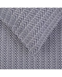 Herringbone Navy Duvet Cover Single