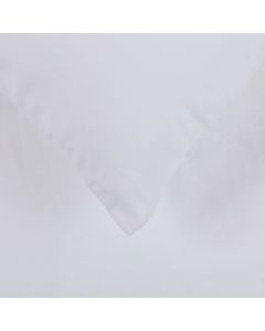 Organic Cotton Sateen White Fitted Sheet Single