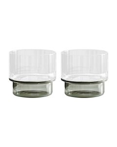 Rye Smoke Short Tumbler Glasses Set of 2