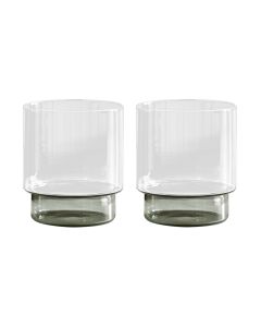 Rye Smoke Water/Beer Glasses Set of 2