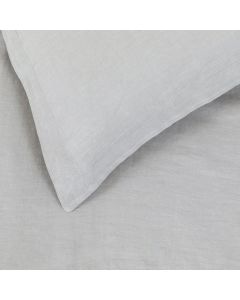 Washed Linen Grey Duvet Cover Double