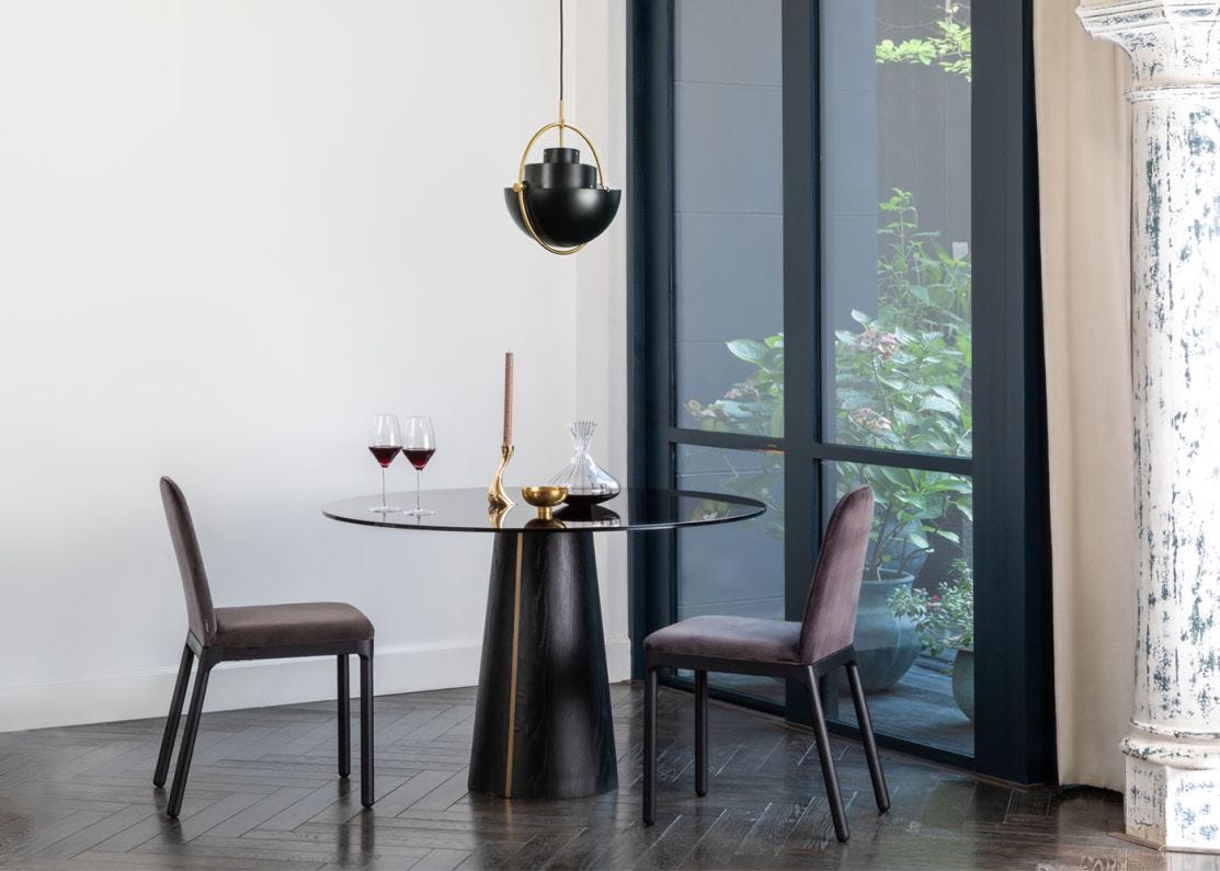 2 pedestal shop dining table