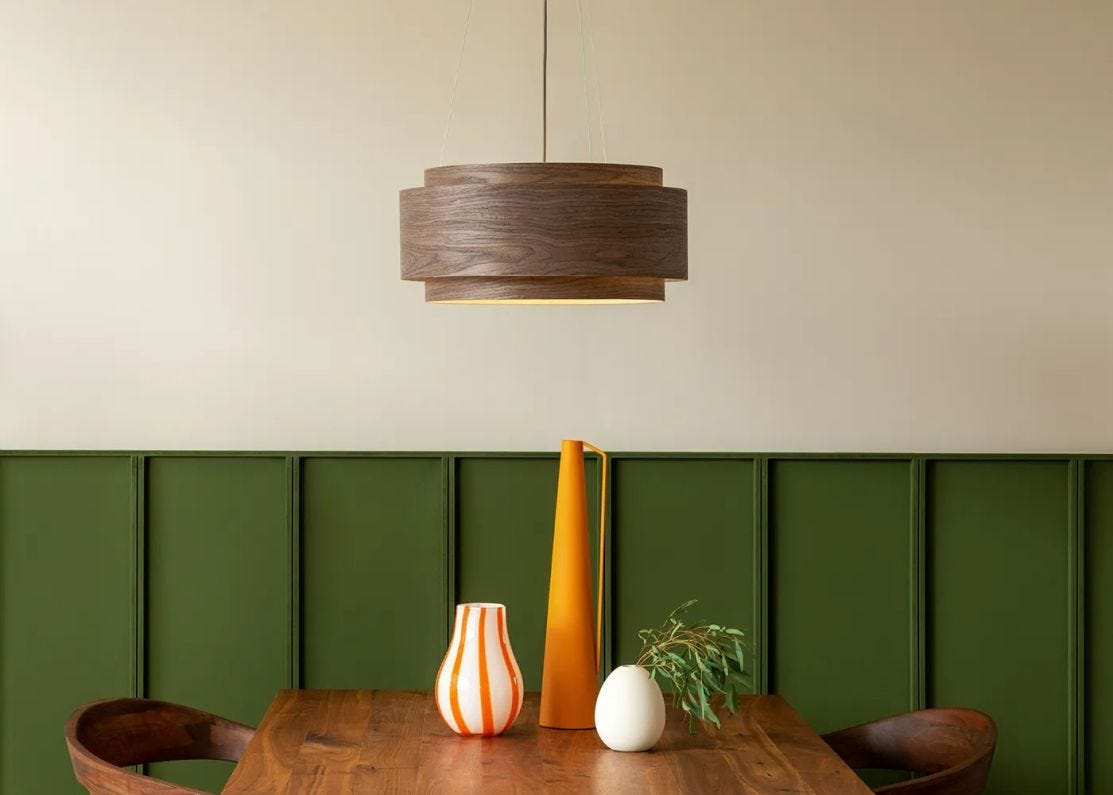 Timber pendant light discount