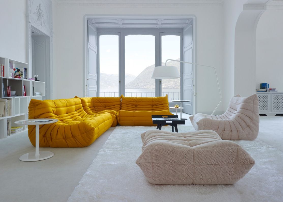 Ligne roset sofa hot sale price