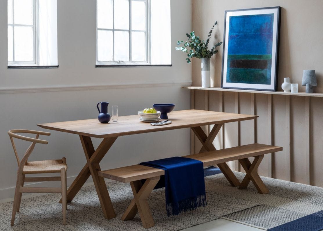 Heals oak on sale dining table