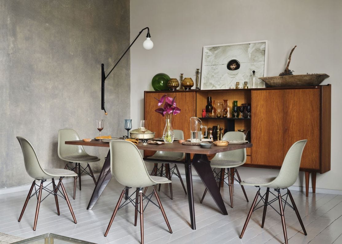 Vitra eames fiberglass chair discount