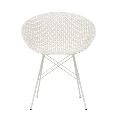 Smatrik Chair White Seat White Frame Outdoor