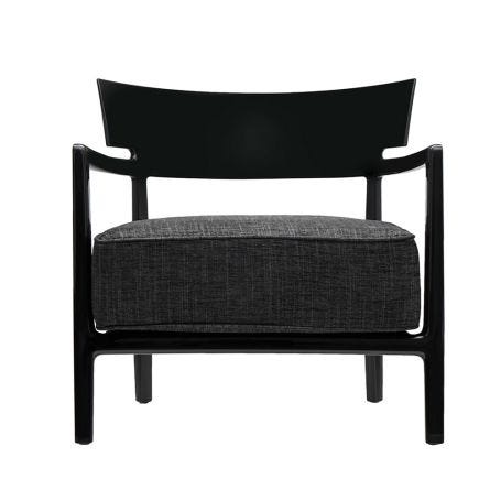 Cara Chair Black Frame Anthracite Seat