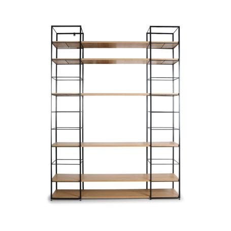 Tower Black Shelving Tall Starter Pack Walnut
