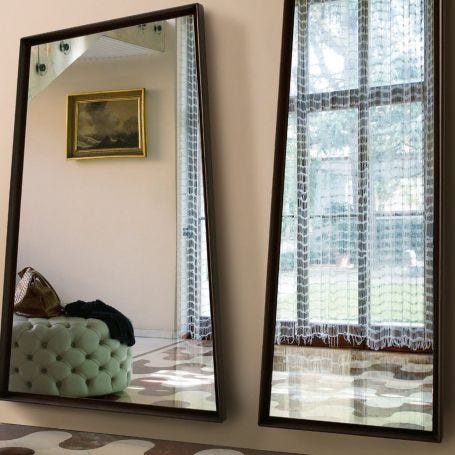 Flag Floor Mirror Wenge Stain